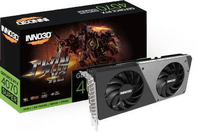 Видеокарта Inno3D GeForce RTX 4070 SUPER TWIN X2 12GB N407S2-126X-186162N