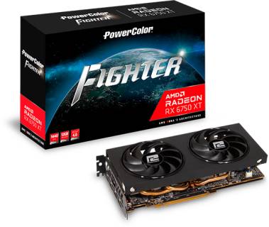 Видеокарта PowerColor Fighter AMD Radeon RX 6750 XT 12GB AXRX 6750 XT 12GBD6-3DH