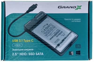 GRAND 2.5 SATA USB 3.1 Type-C (HDE31)