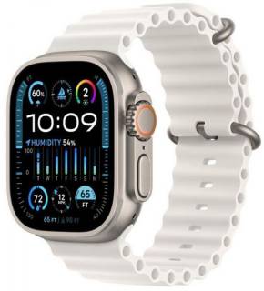 Часы Apple Watch Ultra 2 GPS + Cellular 49mm Titanium Case with White Ocean Band MREJ3