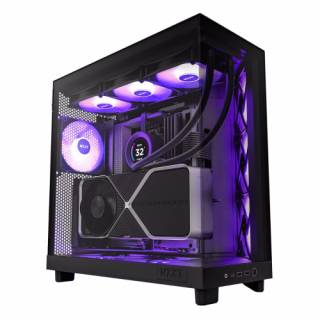 Корпус NZXT H6 Flow RGB All Black CC-H61FB-R1