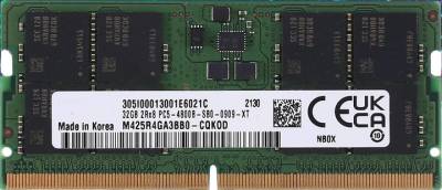 Память Samsung So-Dimm DDR5 32GB 4800MHz CL40 M425R4GA3BB0-CQKOD
