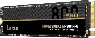 Внутренний HDD/SSD Lexar Professional NM800PRO 2TB M.2 2280 NVMe PCIe Gen4 x4 TLC LNM800P002T-RNNNG