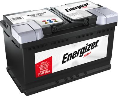 Аккумулятор ENERGIZER Premium AGM 80Ah 12V R EA80L4/115AGM 580901080