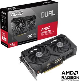 Видеокарта ASUS Dual Radeon RX 7600 XT OC Edition 16GB DUAL-RX7600XT-O16G