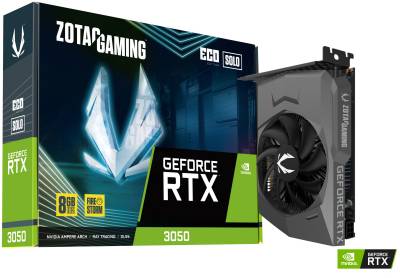 Видеокарта ZOTAC GAMING GeForce RTX 3050 ECO SOLO 8GB ZT-A30500R-10L