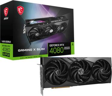 Видеокарта MSI GeForce RTX 4080 SUPER 16GB GAMING X SLIM RTX 4080 SUPER 16G GAMING X SLIM