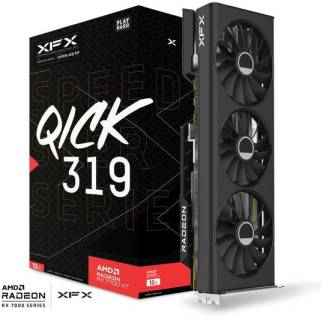 Видеокарта XFX Speedster QICK 319 Radeon RX 7700 XT Black Edition 12GB RX-77TQICKB9