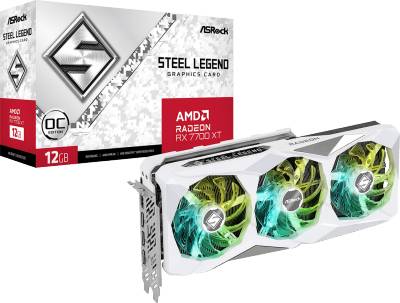 Видеокарта ASRock Radeon RX 7700 XT Steel Legend 12GB OC RX7700XT SL 12GO