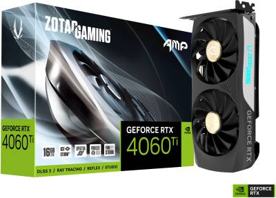 Видеокарта ZOTAC GAMING GeForce RTX 4060 Ti 16GB AMP ZT-D40620F-10M