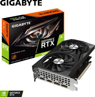 Видеокарта Gigabyte GeForce RTX 3050 WINDFORCE V2 8GB GV-N3050WF2V2-8GD