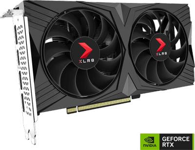 Видеокарта PNY GeForce RTX 4060 8GB XLR8 Gaming VERTO Overclocked Dual Fan DLSS 3 VCG40608DFXPB1-O