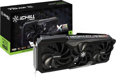 Видеокарта Inno3D GeForce RTX 4070 SUPER ICHILL X3 12GB C407S3-126XX-186148H