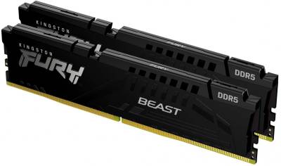 Память Kingston Fury Beast Black EXPO DDR5 32GB (2x16GB) 6000MHz CL30 KF560C30BBEK2-32