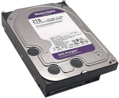 Внутренний HDD/SSD Western Digital WD Purple Surveillance 2TB 5400rpm 64MB WD20EJRX