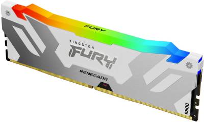 Память Kingston FURY Renegade Silver/White RGB XMP DDR5 16GB 7600MHz CL38 KF576C38RWA-16