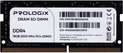 Оперативная память ProLogiX So-Dimm DDR4 16GB 3200MHz CL22 PRO16GB3200D4S