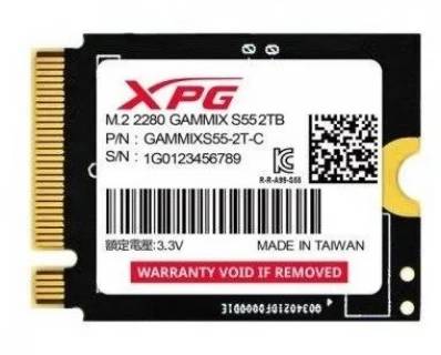 Накопитель A-Data GAMMIX S55 2TB M.2 2230 NVMe PCIe Gen4 x4 3D NAND SGAMMIXS55-2T-C