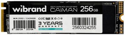 Накопитель Wibrand Caiman 256GB M.2 2280 NVMe PCIe Gen4 x4 3D TLC WIM.2SSD/CA256GB