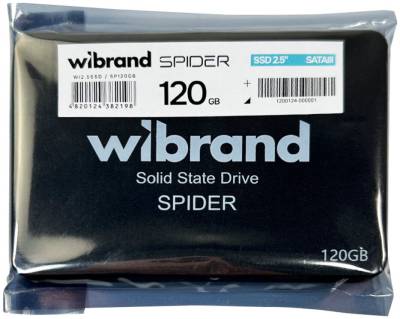 Накопитель Wibrand Spider 120GB 3D NAND TLC Bulk WI2.5SSD/SP120GB