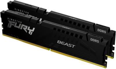 Память Kingston FURY Beast Black EXPO DDR5 64GB (2x32GB) 6000MHz CL30 Kit KF560C30BBEK2-64
