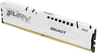 Оперативная память Kingston FURY Beast White XMP DDR5 16GB 6800MHz CL34 KF568C34BW-16