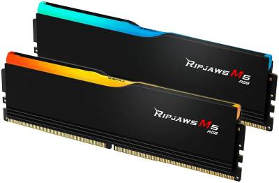 Память G.Skill Ripjaws M5 RGB Black Intel XMP DDR5 32GB (2x16GB) 6000MHz CL32 Kit F5-6000J3238F16GX2-RM5RK