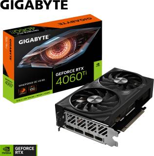 Видеокарта Gigabyte GeForce RTX­­ 4060 Ti WINDFORCE OC V2 8GB GV-N406TWF2OCV2-8GD