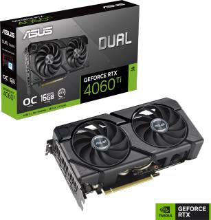 Видеокарта ASUS Dual GeForce RTX 4060 Ti EVO OC Edition 16GB DUAL-RTX4060TI-O16G-EVO