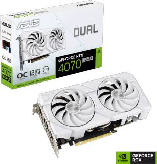 Видеокарта ASUS Dual GeForce RTX 4070 SUPER EVO White OC Edition 12GB DUAL-RTX4070S-O12G-EVO-WHITE