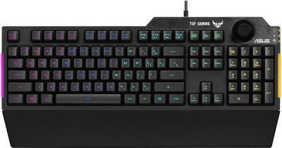 Клавиатура ASUS UF Gaming K1 USB Black Ru 90MP01X0-BKRA00