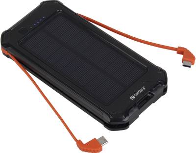 Дополнительные внешние аккумуляторы Sandberg 3in1 Solar Powerbank 10000mAh 420-72