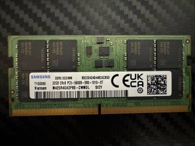 Оперативная память Samsung So-Dimm DDR5 32GB 5600MHz CL40 M425R4GA3PB0-CWM