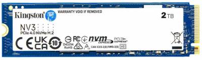 Накопитель Kingston NV3 2TB M.2 2280 NVMe PCIe Gen4 x4 3D TLC SNV3S/2000G