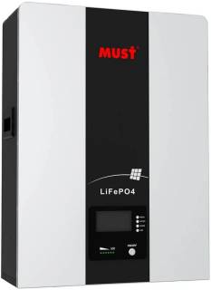 Аккумуляторная батарея Must LP16-48100 51,2В, 100 Аг, LiFePO4. BMS, 16S, RS232/RS485/CAN, Wall-mounted