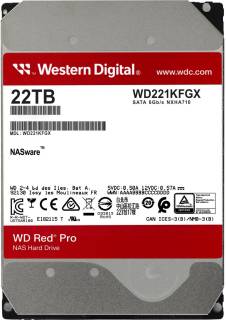 Накопитель Western Digital WD Red Pro NAS 22TB 7200rpm 512MB WD221KFGX