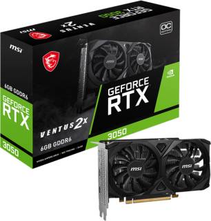 Видеокарта MSI GeForce RTX 3050 VENTUS 2X E 6GB OC RTX 3050 VENTUS 2X E 6G OC