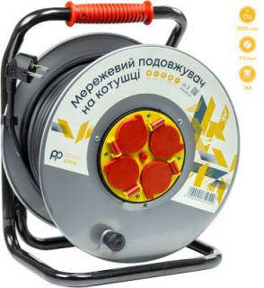 Фильтр PowerPlant подовжувач на кабельній котушці JY-20022/50 50м EX610549