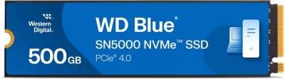 Накопитель Western Digital WD Blue SN5000 500GB M.2 2280 NVMe PCIe Gen4 x4 TLC WDS500G4B0E