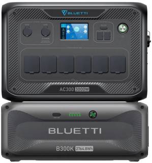 BLUETTI AC300 + B300K Home Battery Backup AC300+B300K