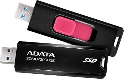 Накопитель A-Data SC610 External SSD 2TB Black USB 3.2 SC610-2000G-CBK/RD