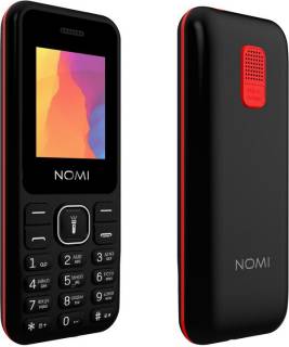 Телефон Nomi i1880 Dual Sim Black/Red i1880R