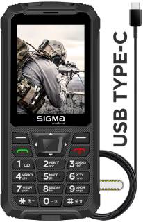 Телефон Sigma X-treme PR68 Dual Sim Type-C Black 4827798122419