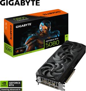 Видеокарта Gigabyte GeForce RTX 5080 WINDFORCE OC SFF 16GB GV-N5080WF3OC-16GD