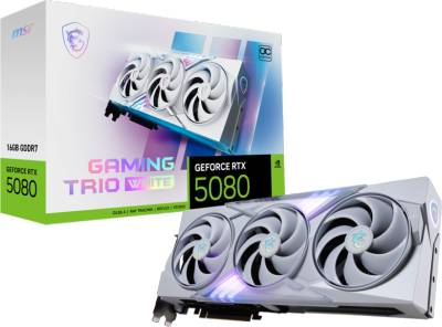 Видеокарта MSI GeForce RTX 5080 16GB GAMING TRIO OC WHITE RTX 5080 16G GAMING TRIO OC WHITE