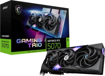 Видеокарта MSI GeForce RTX 5070 12GB GAMING TRIO OC RTX 5070 12G GAMING TRIO OC