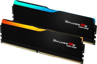 Память G.Skill Ripjaws M5 Neo RGB Matte Black DDR5 32GB (2x16GB) 6000MHz CL28 Kit F5-6000J2836G16GX2-RM5NRK