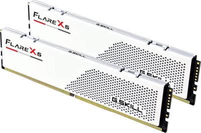 Память G.Skill Flare X5 Matte White DDR5 32GB (2x16GB) 6000MHz CL28 Kit F5-6000J2836G16GX2-FX5W