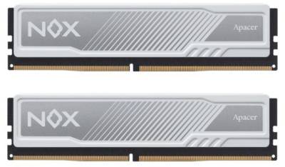 Память Apacer NOX White DDR5 32GB (2x16GB) 6000MHz CL38 Kit AH5U32G60C622MWAA-2