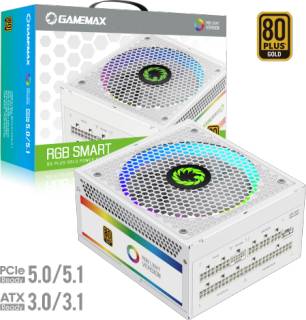 Блок питания GAMEMAX RGB 750 PRO White (ATX3.1 PCIe5.1) RGB 750 PRO WH (ATX3.1 PCIe5.1)